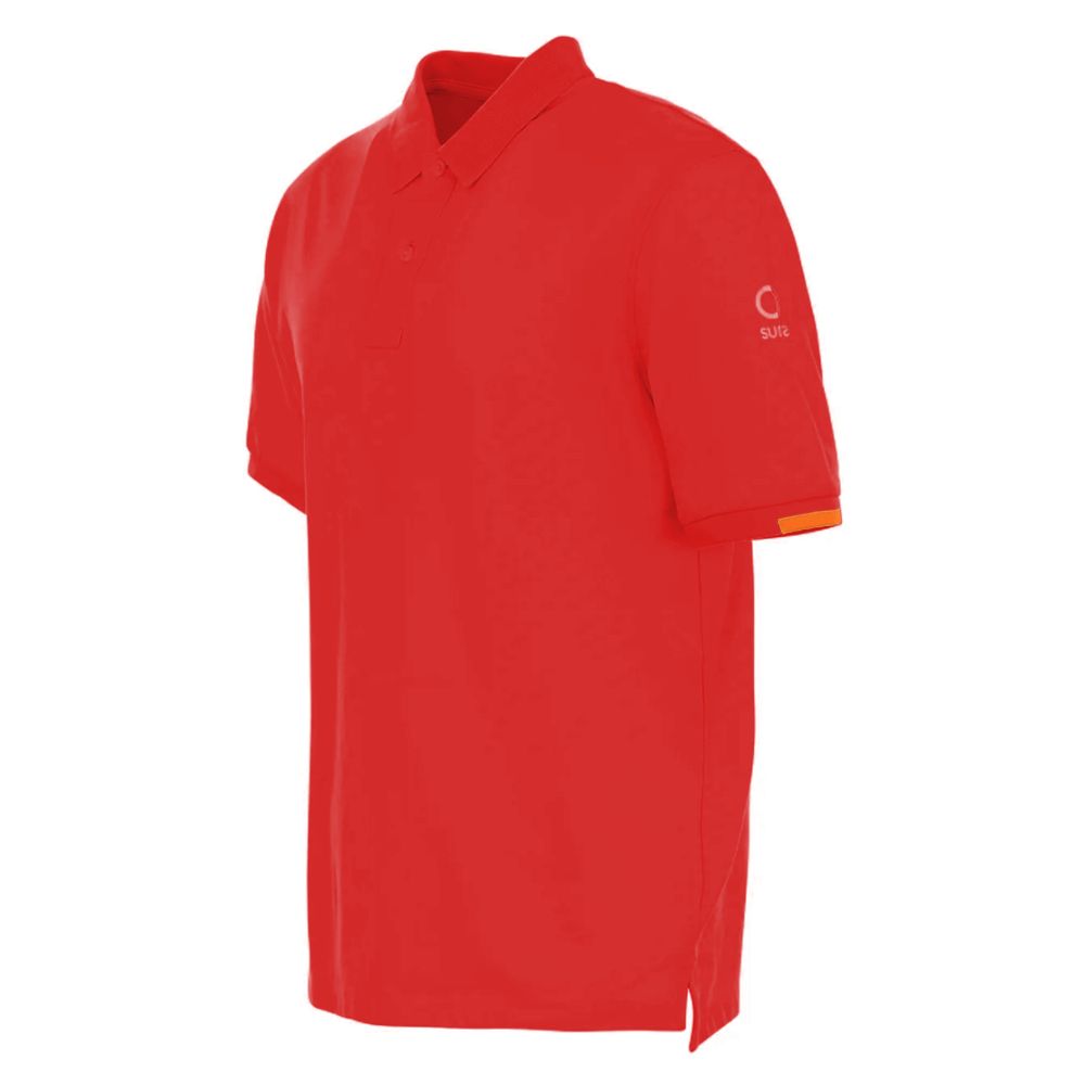 Red Cotton Polo Shirt