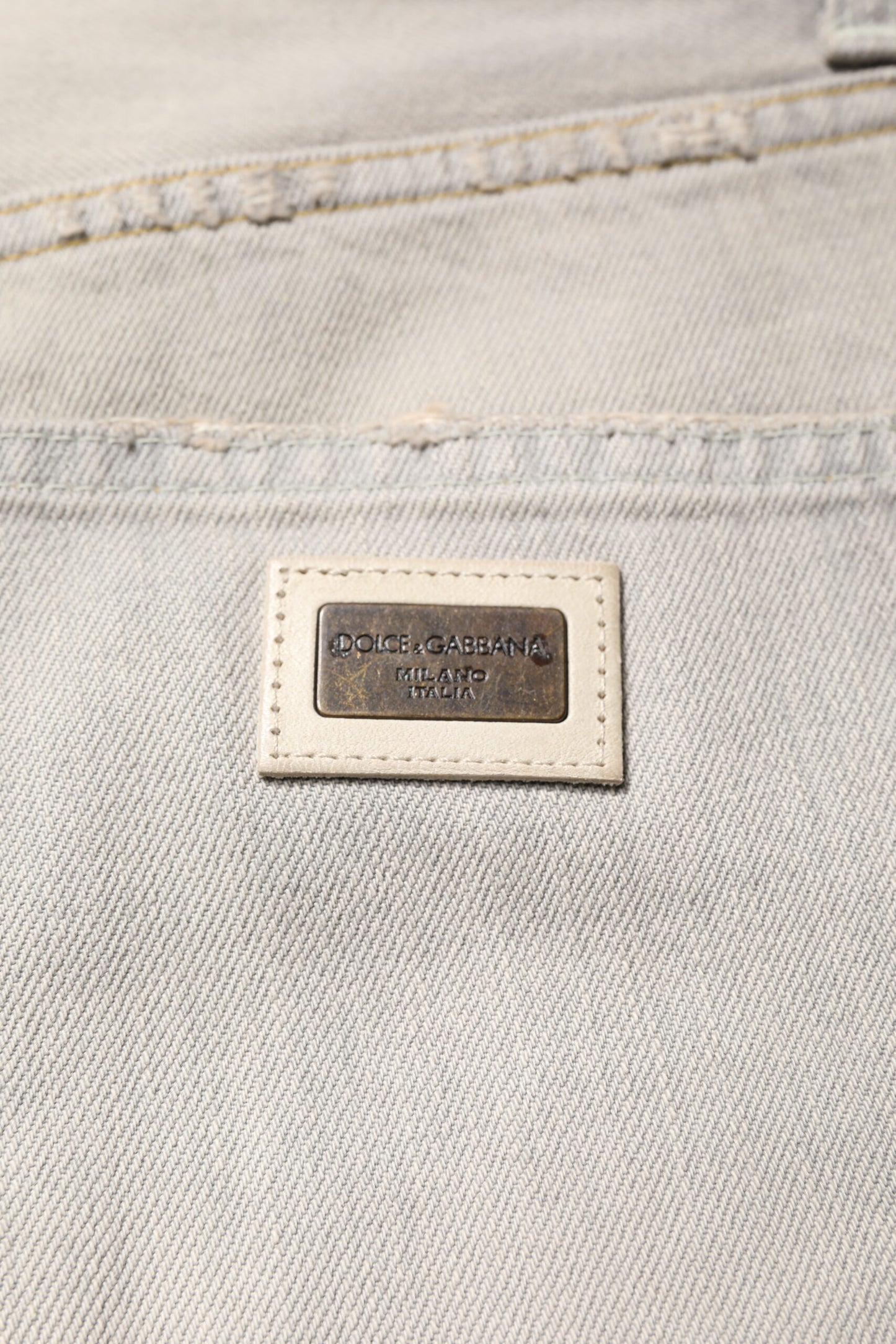 Light Gray Cotton Skinny Denim Jeans