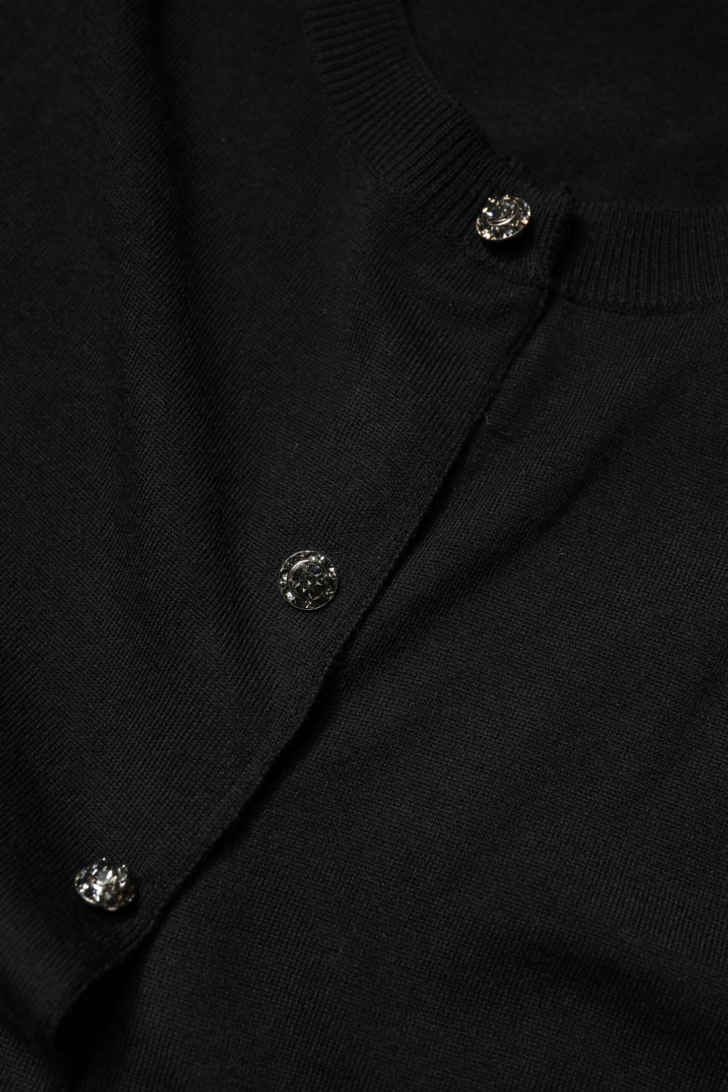 Black Button Down Short Sleeve Blouse Top