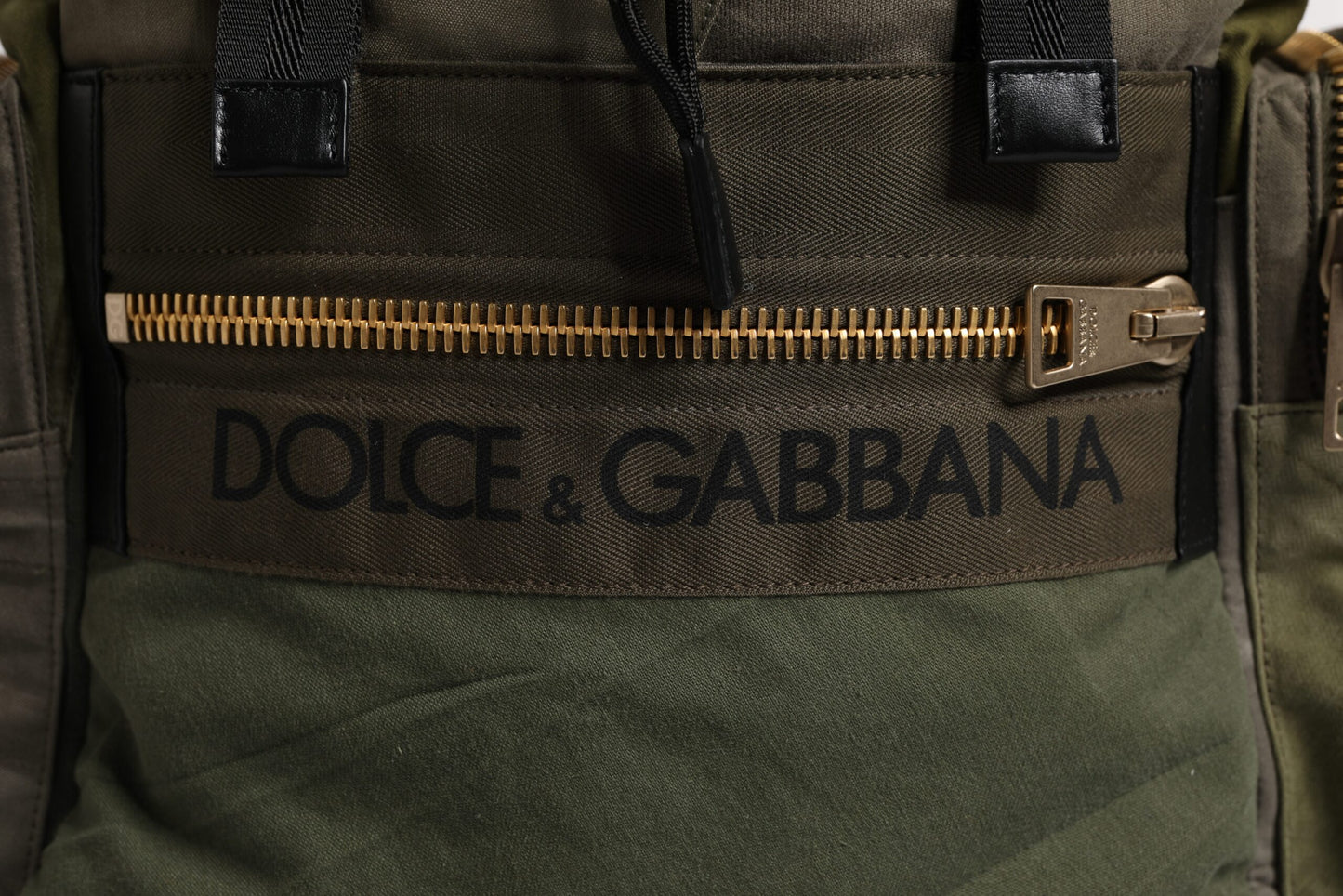 Military Green Patchwork School Backpack Bag