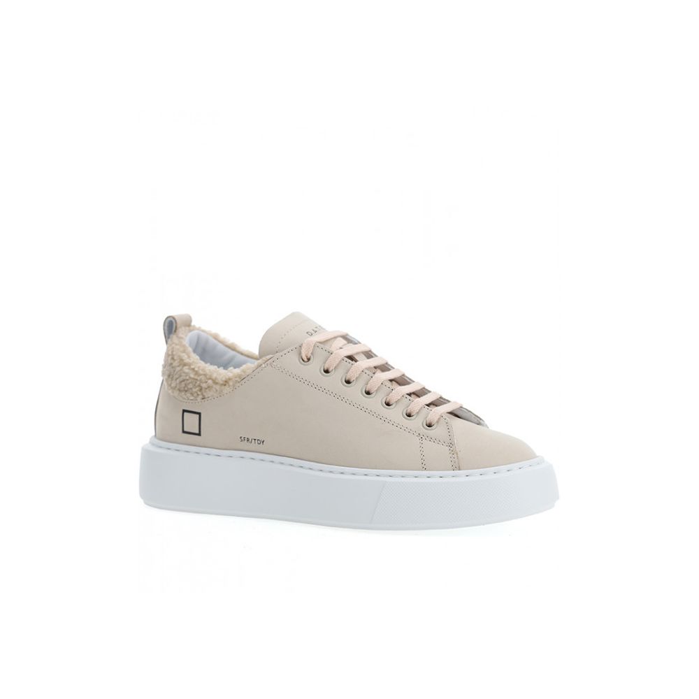 Beige Leather Sneaker