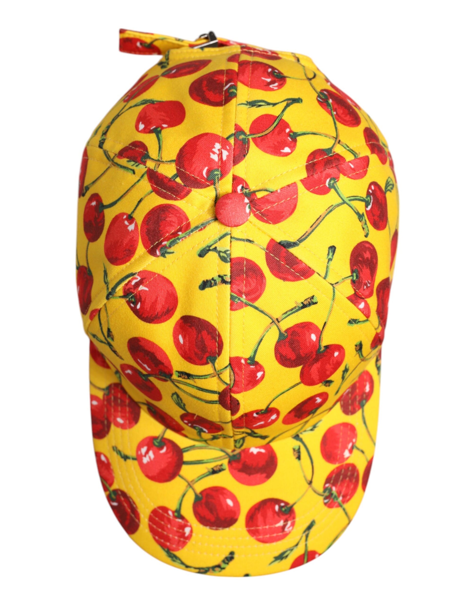 Yellow Cotton Printed 6 Panels Baseball Cap