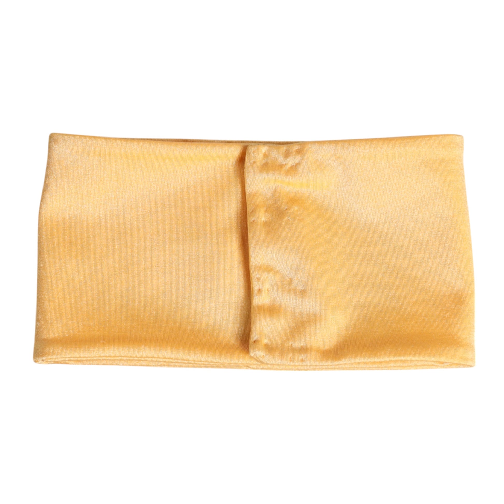 Yellow Nylon Stretch Women Neck Warmer Scarf