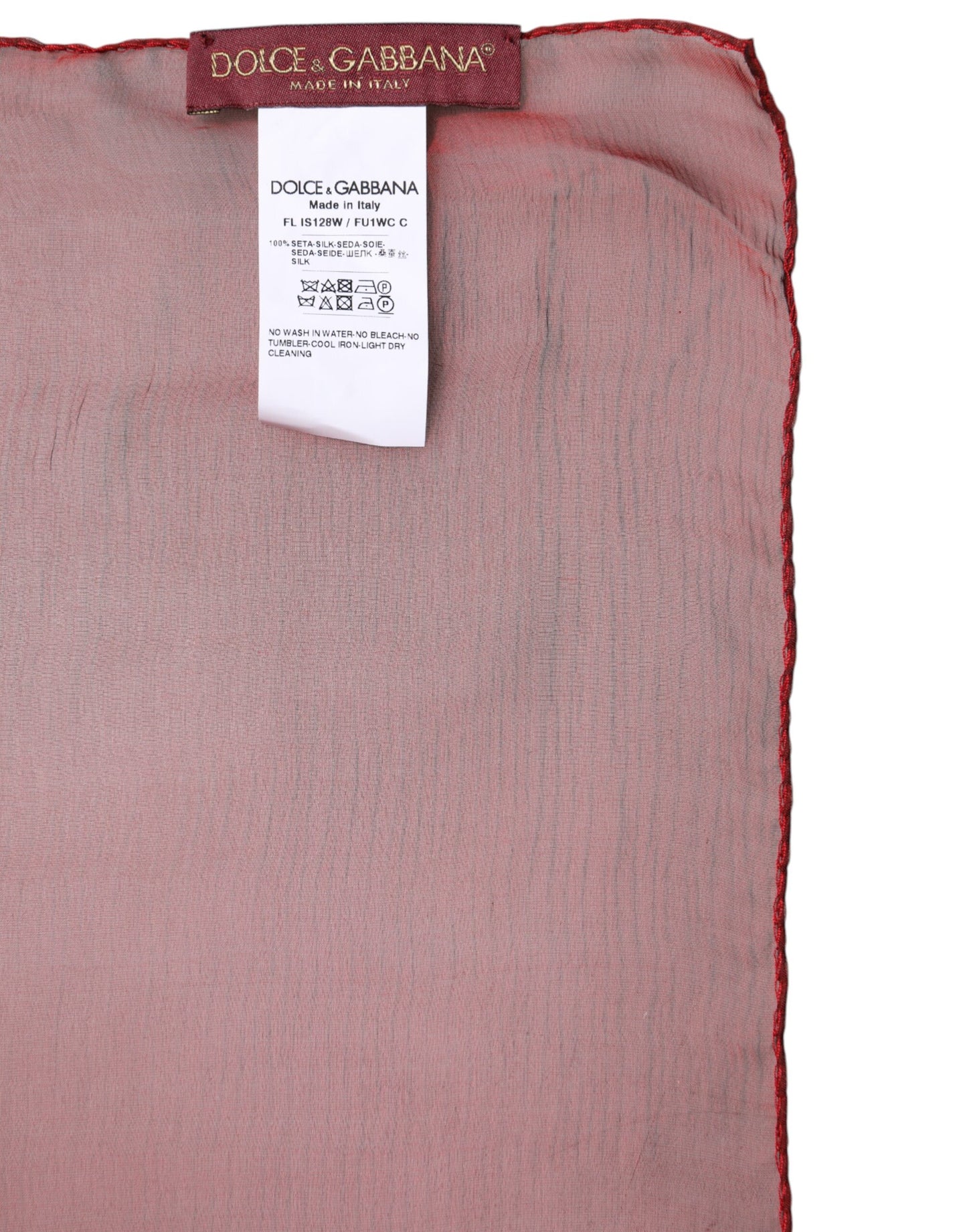 Red Silk Rectangle Women Wrap Shawl Scarf