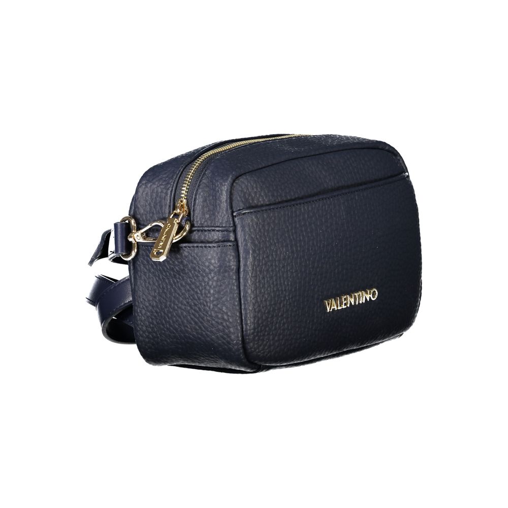 Blu Polyurethane Women Shoulder Bag