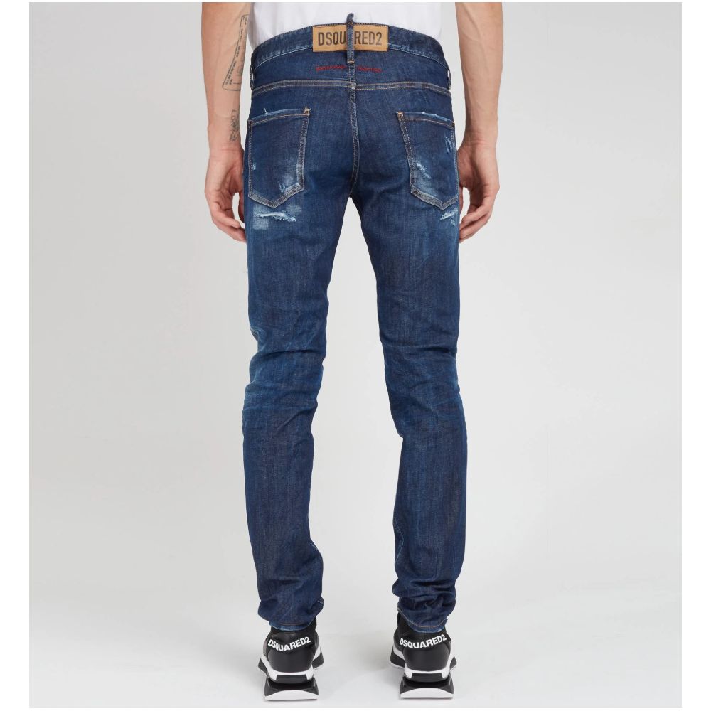 Blue Cotton Jeans Denim
