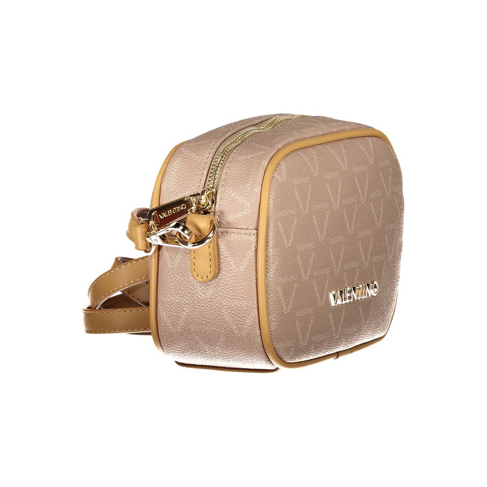 Beige Polyurethane Women Shoulder Bag
