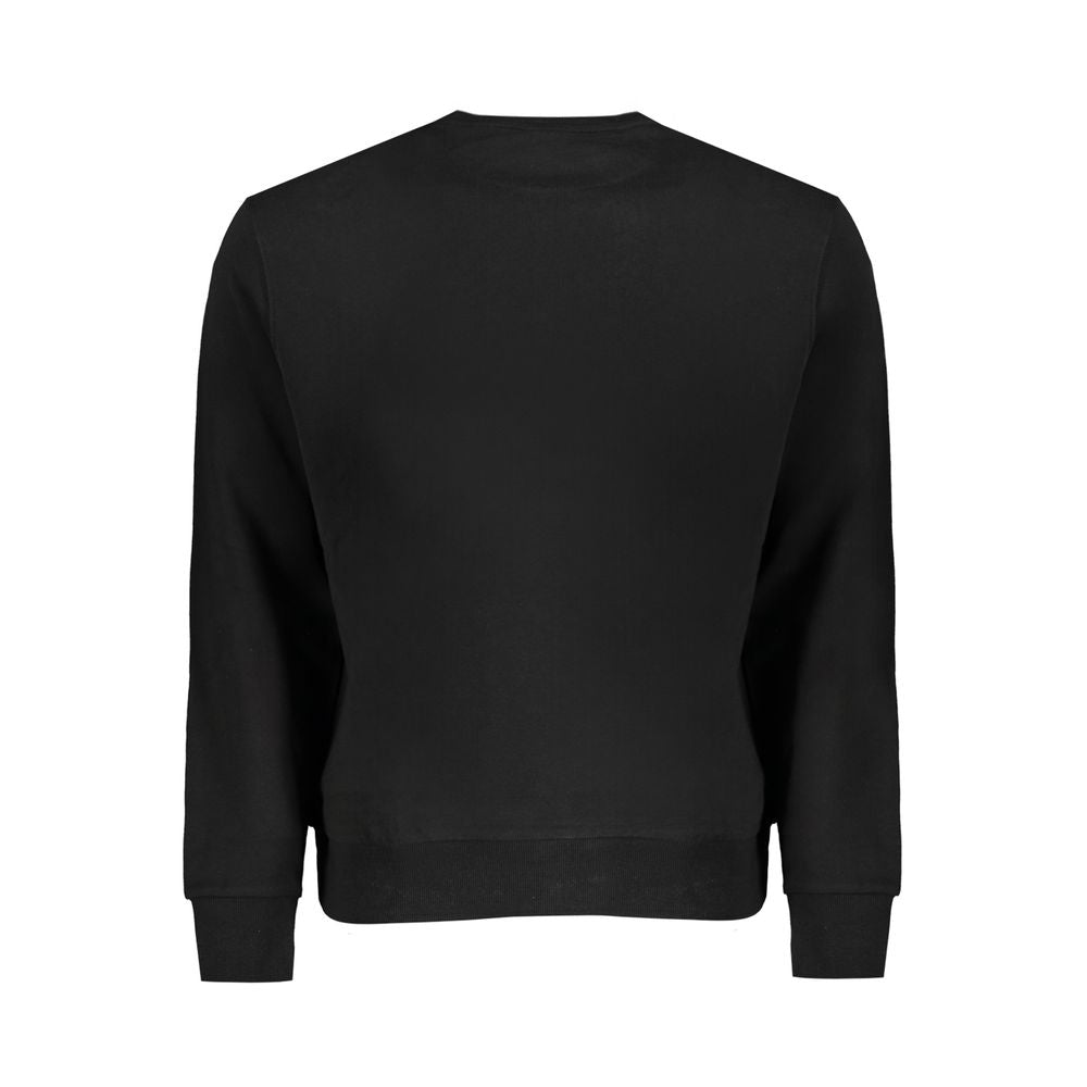 Black Cotton Men's Sweatshirt