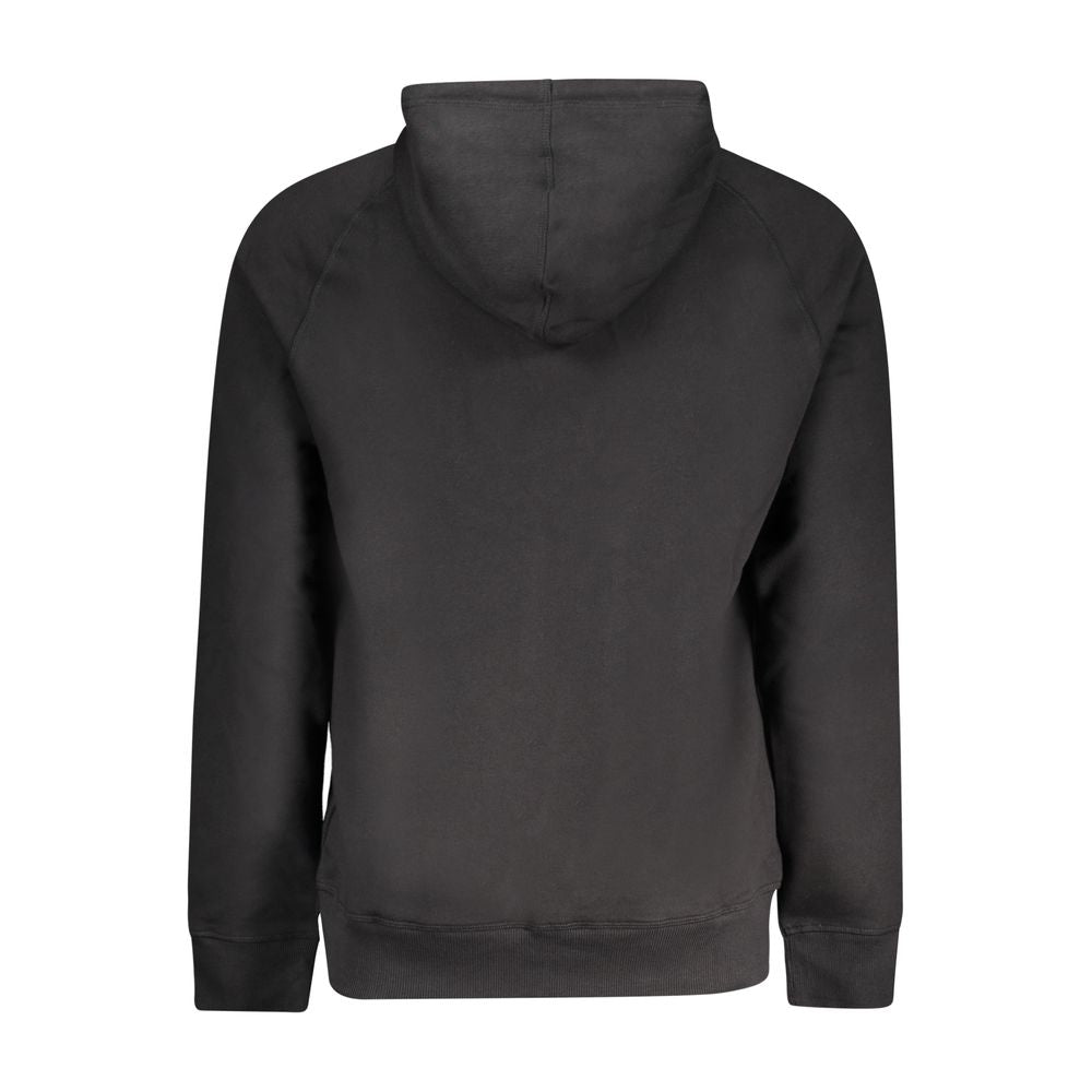 Black Cotton Men's Sweatshirt