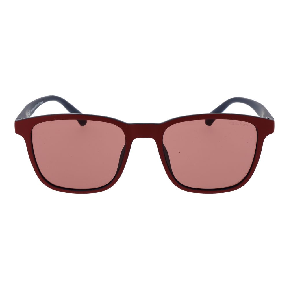 Red Stainless Steel Sunglasses