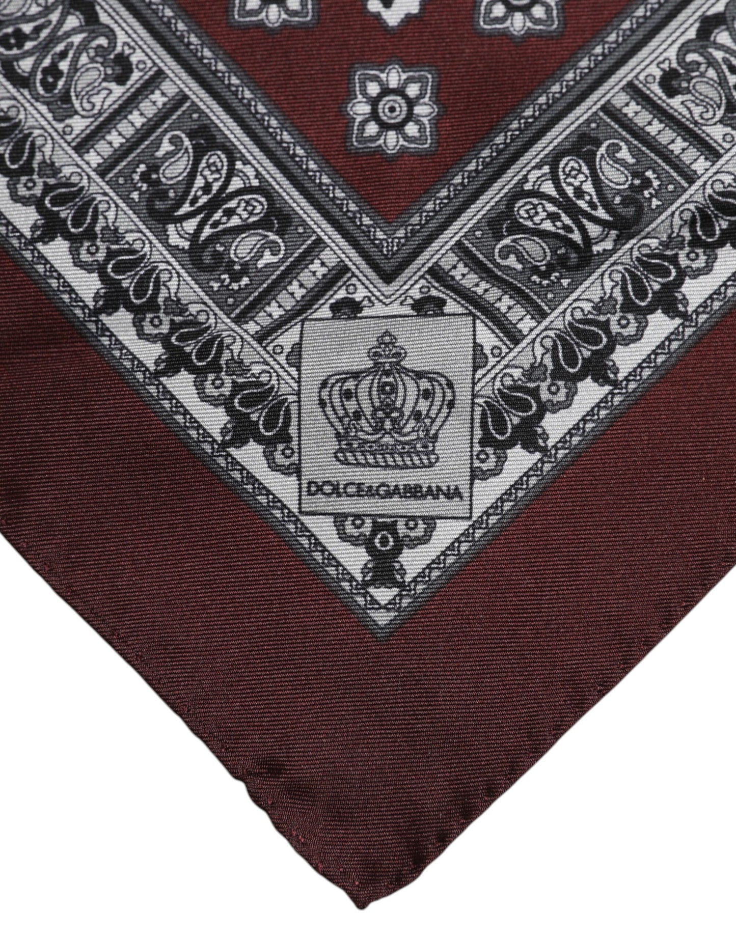 Bordeaux Bandana Silk Square Handkerchief Scarf