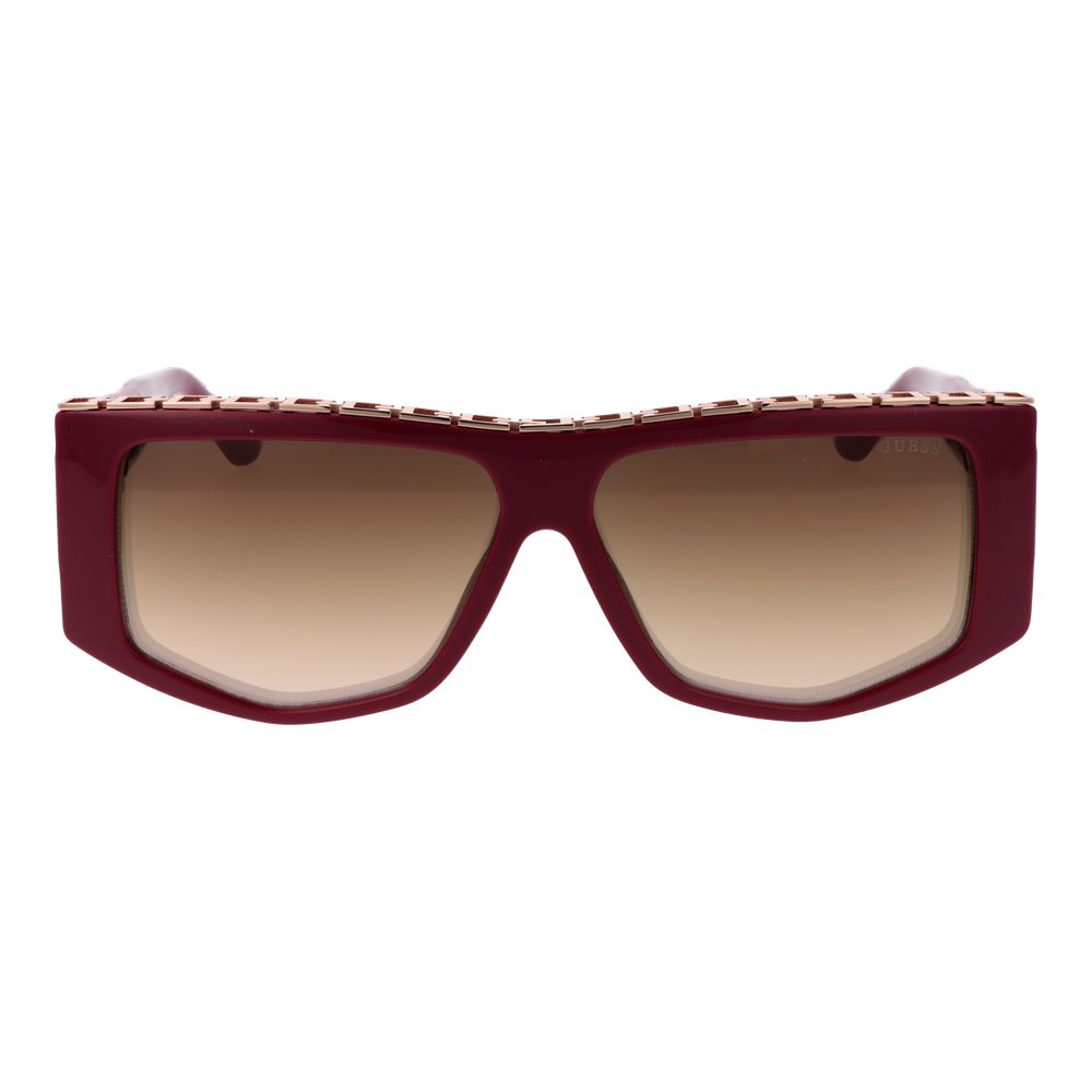 Red Stainless Steel Sunglasses