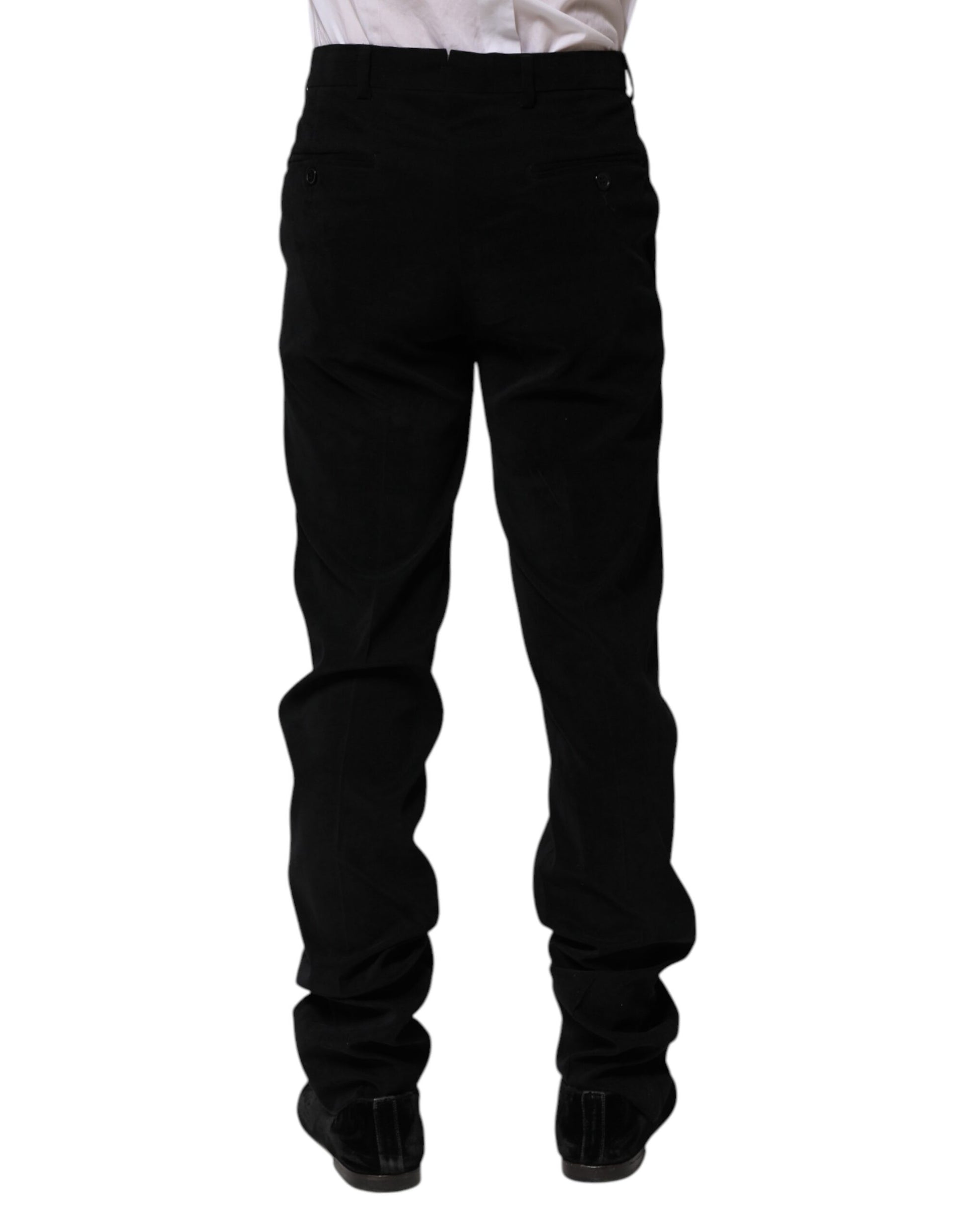 Black Mid Waist Dress Formal Pants