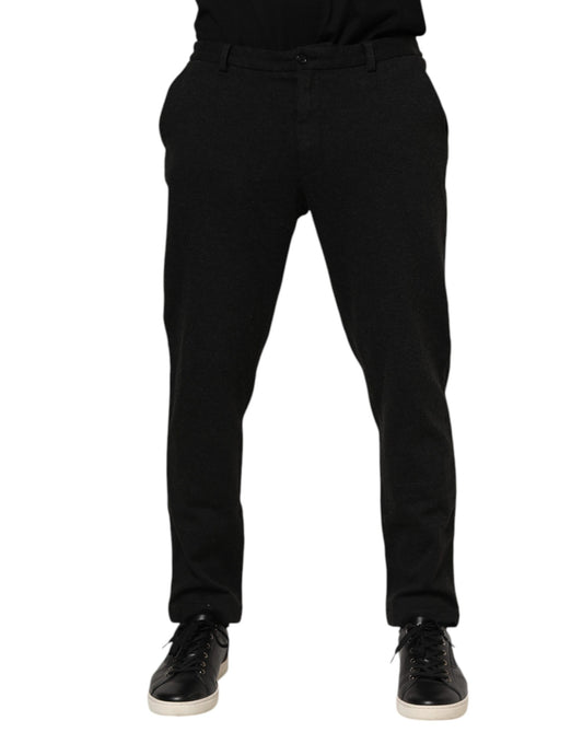 Dark Gray Viscose Dress Men Pants