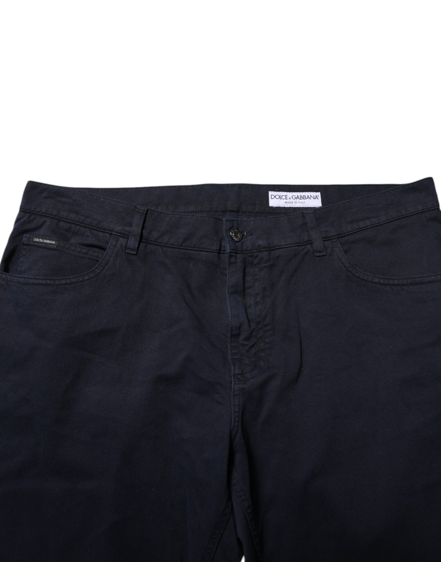 Black Cotton Tapered Denim Jeans