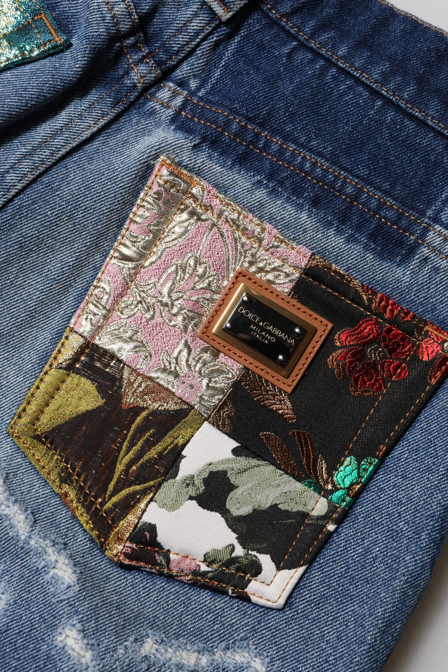 Blue Tattered High Waist Women Denim Jeans