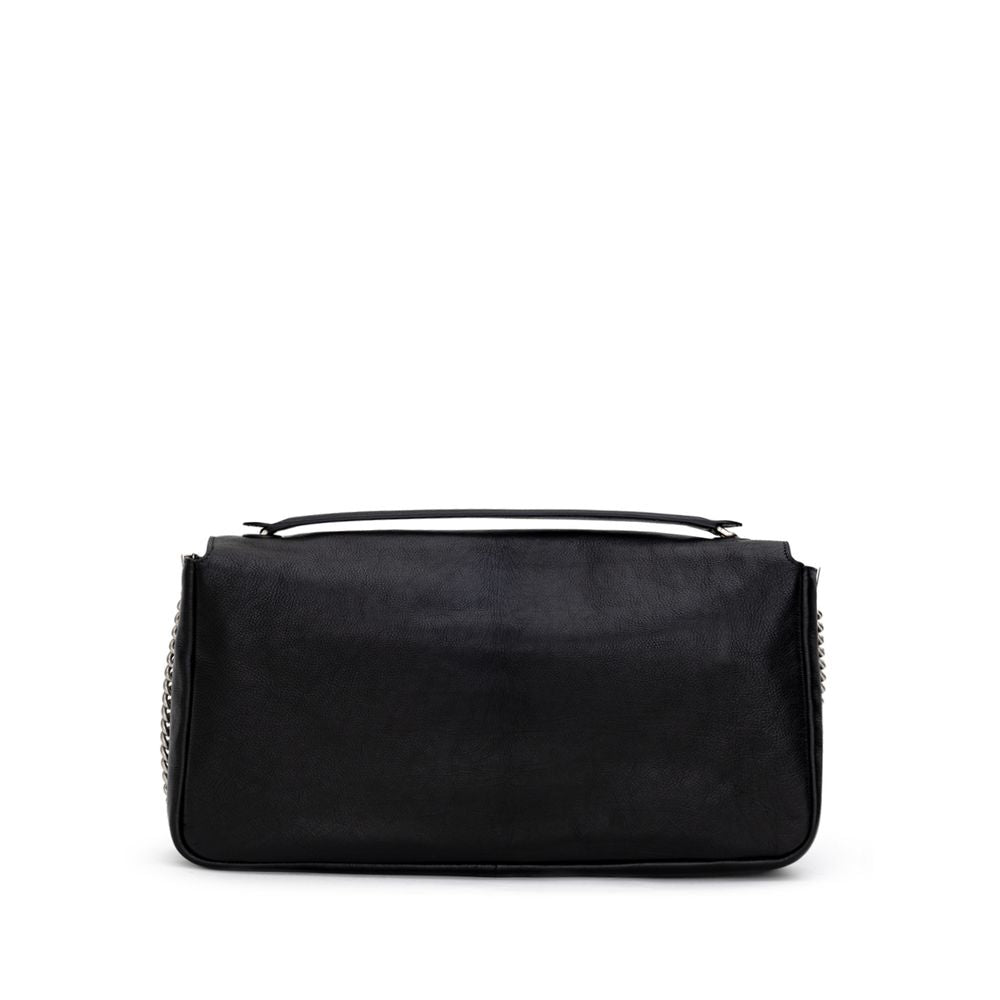 Black Leather Shoulder Bag