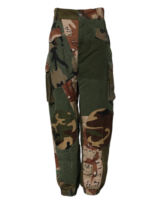Multicolor Camouflage Cargo Pants