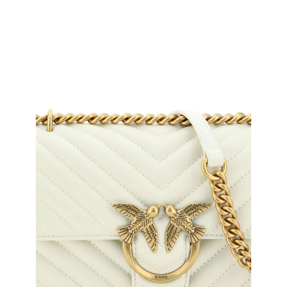 White Calf Leather Bos Taurus Shoulder Bag