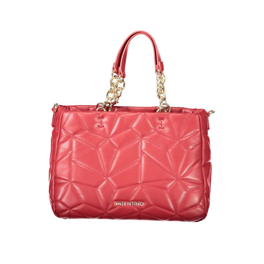 Red Polyethylene Women Handbag