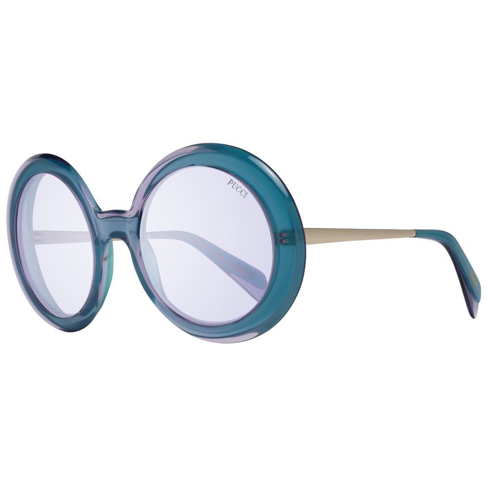 Turquoise Metal & Plastic Sunglasses