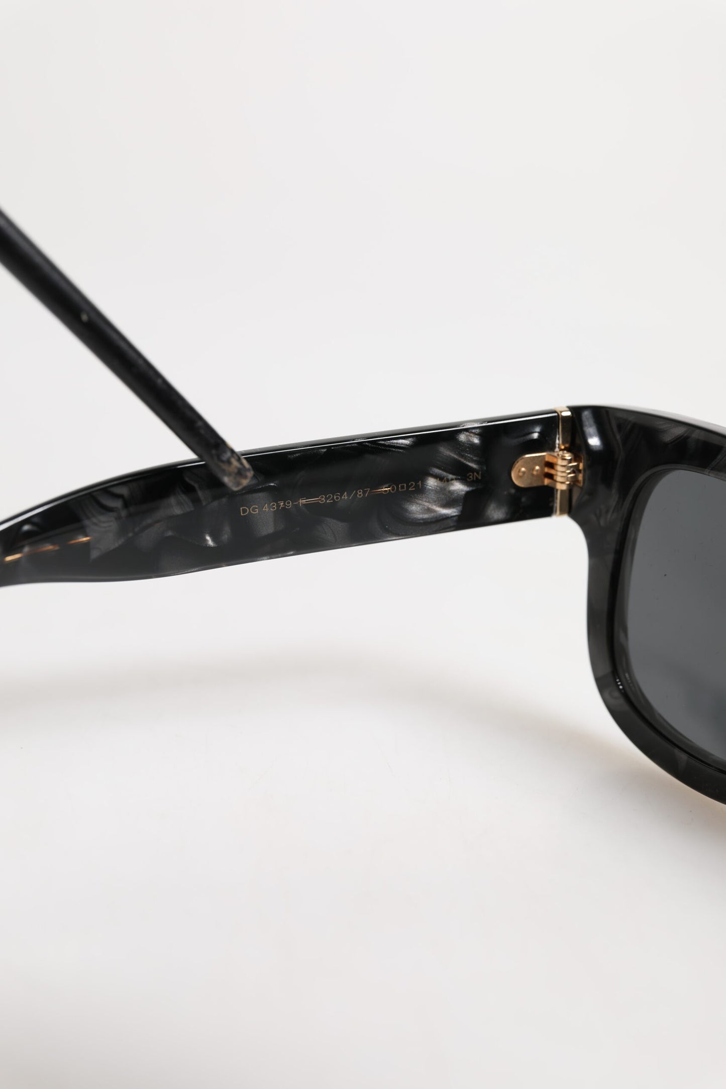 Pearl White Acetate Frame Domenico Deep Shades Sunglasses