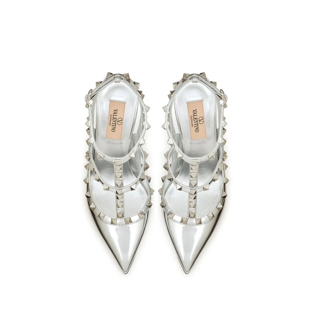 Rockstud Leather Pumps