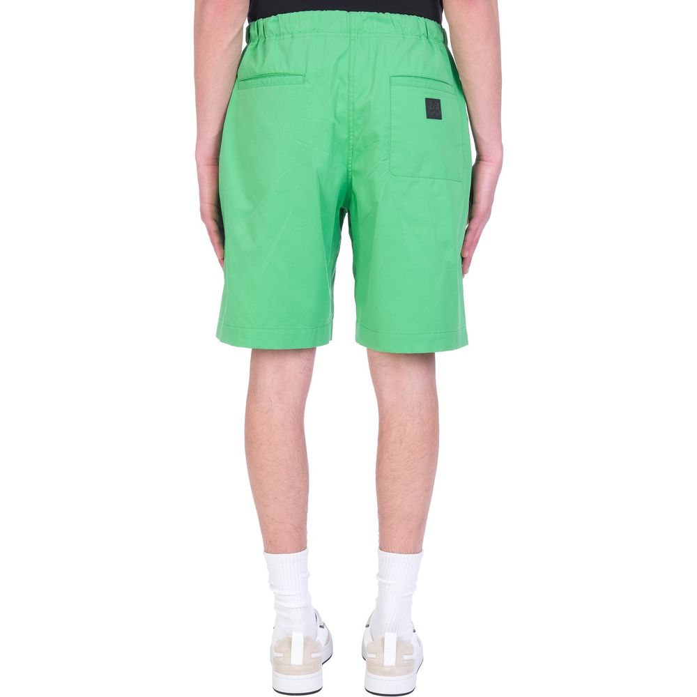 Green Cotton Shorts
