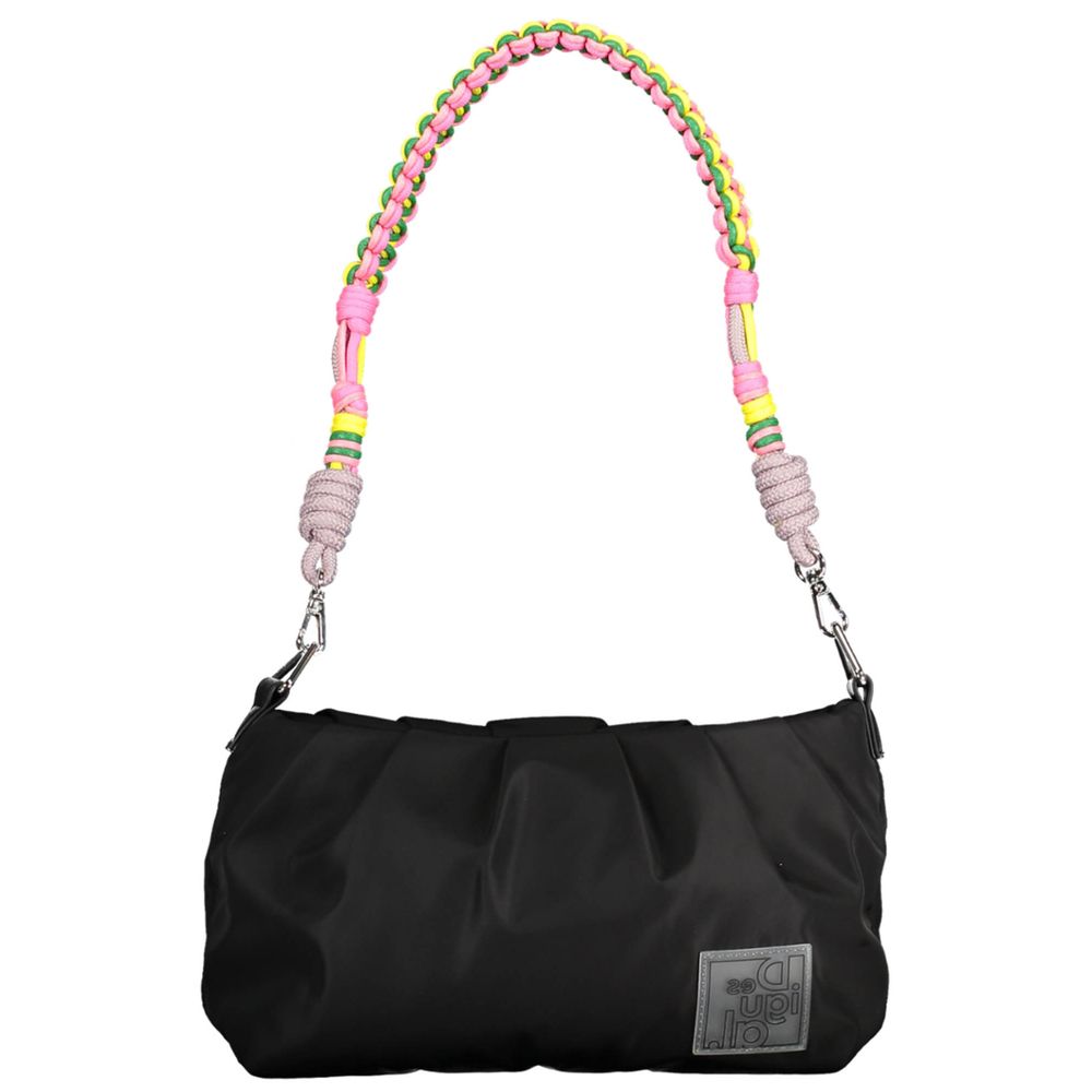 Black Polyester Handbag