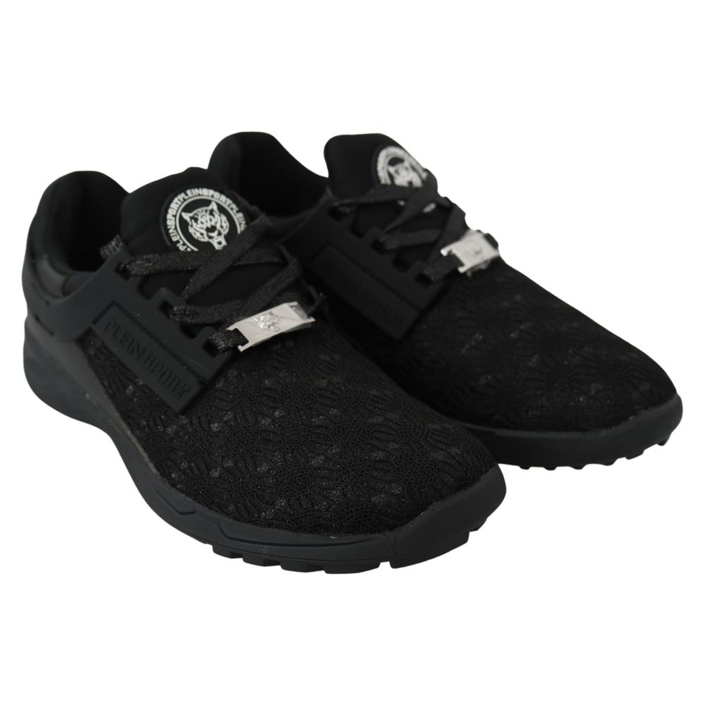 Black Polyester Sneaker