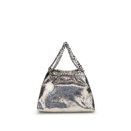 Metallic crackle-effect Falabella Shoulder Bag