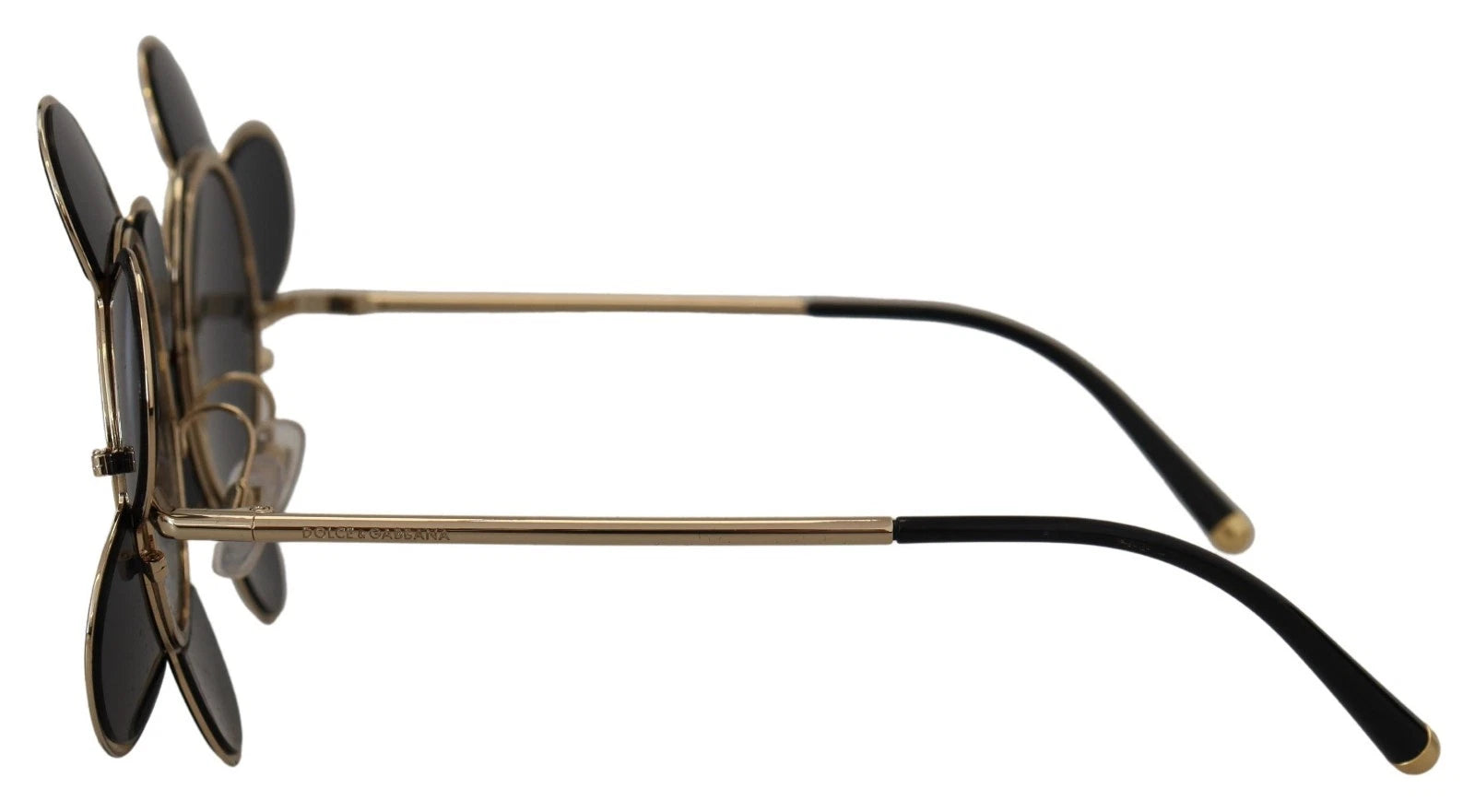 DG2201 Black Lens Gold Frame LIMITED EDITION Sunglasses