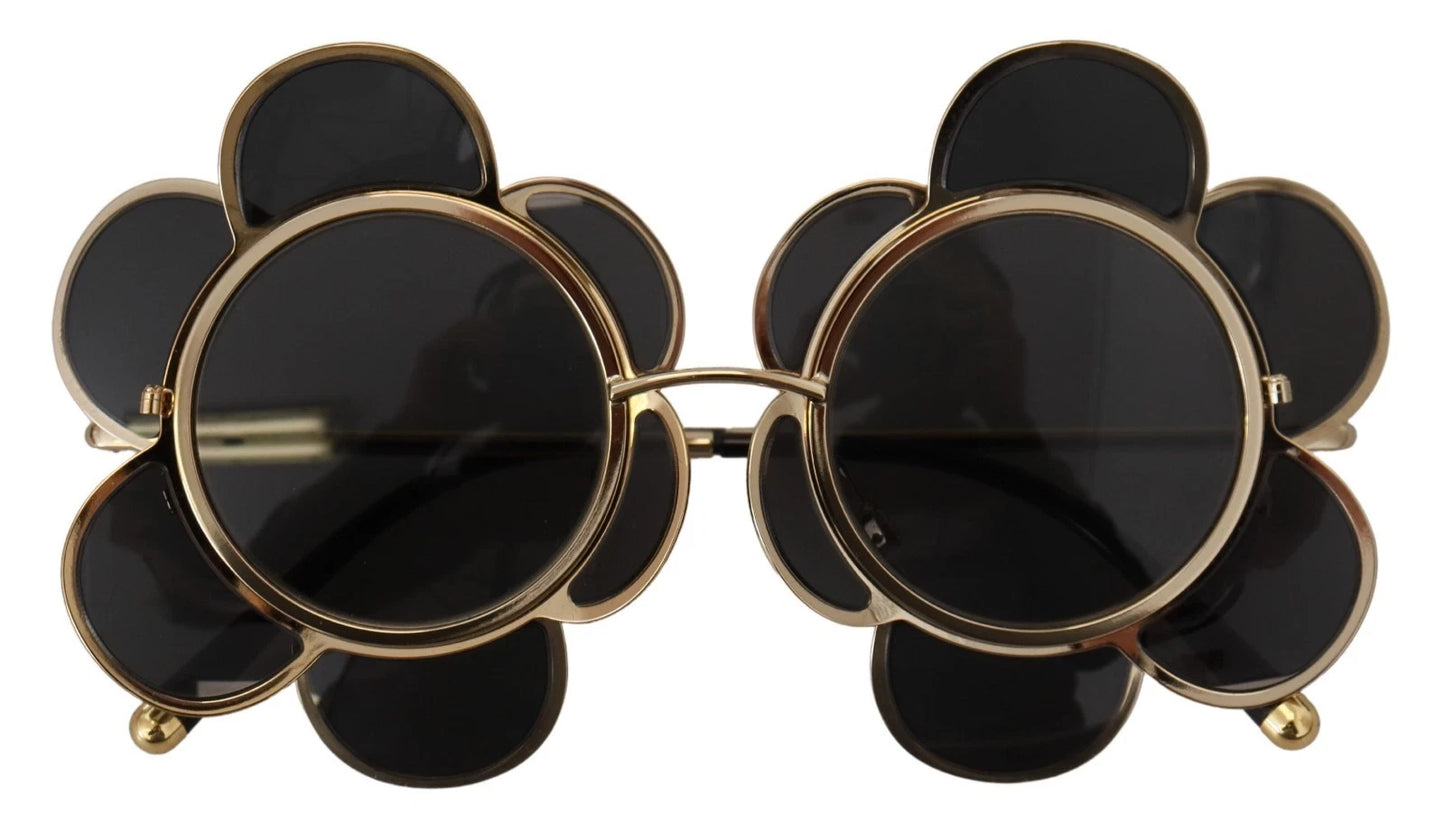 DG2201 Black Lens Gold Frame LIMITED EDITION Sunglasses