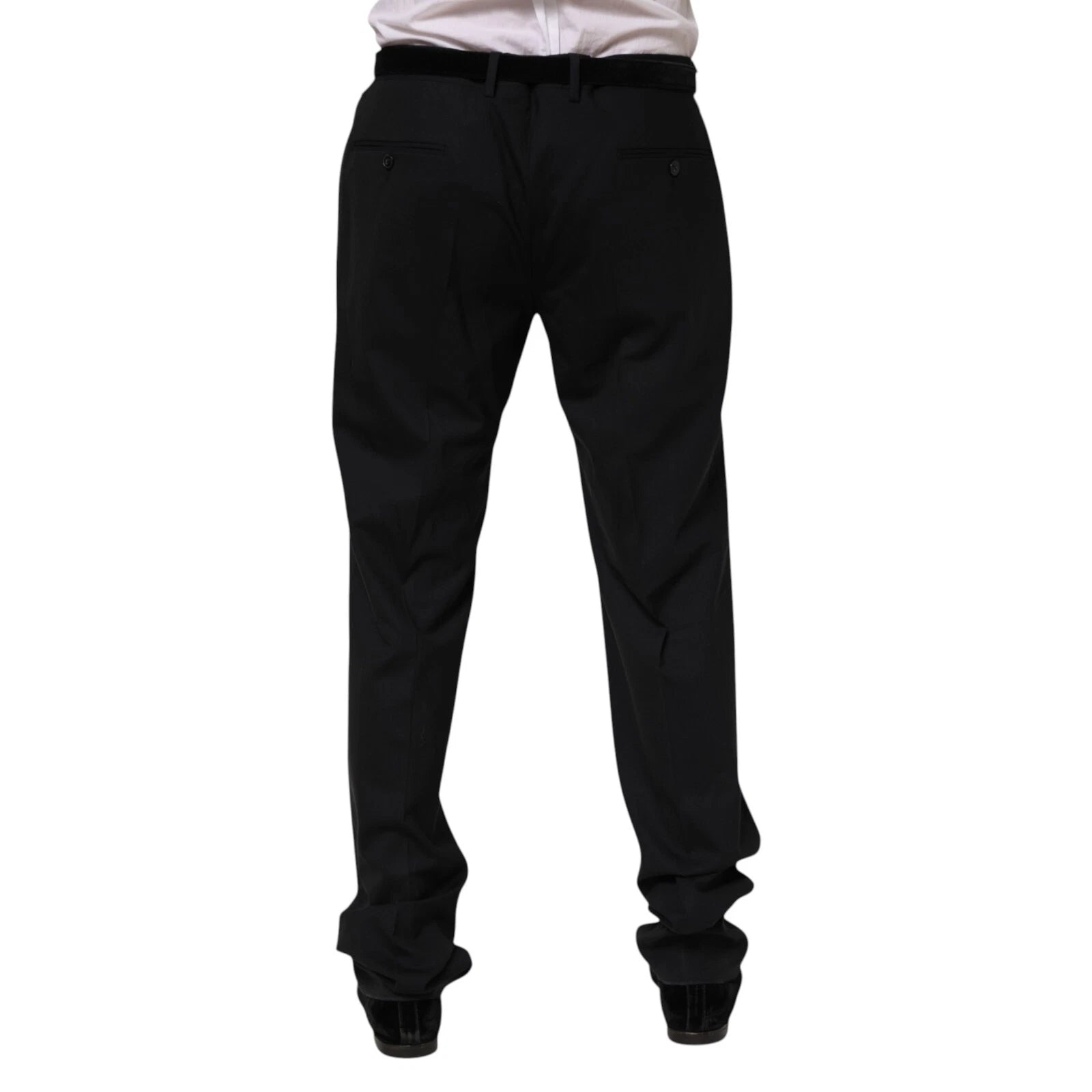 Black Wool Formal Dress Men Trousers Pants