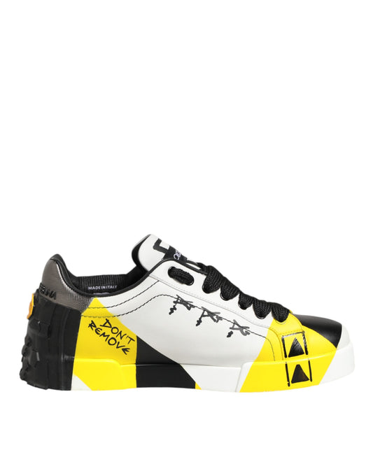 Multicolor Lettering Portofino Sneakers Shoes