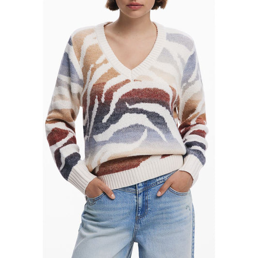 White Polyamide Women Sweater