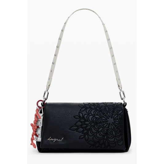 Black Polyethylene Women Handbag