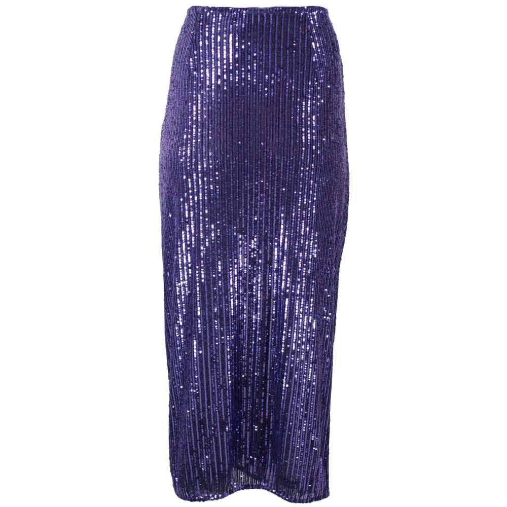 Purple Polyester Skirt