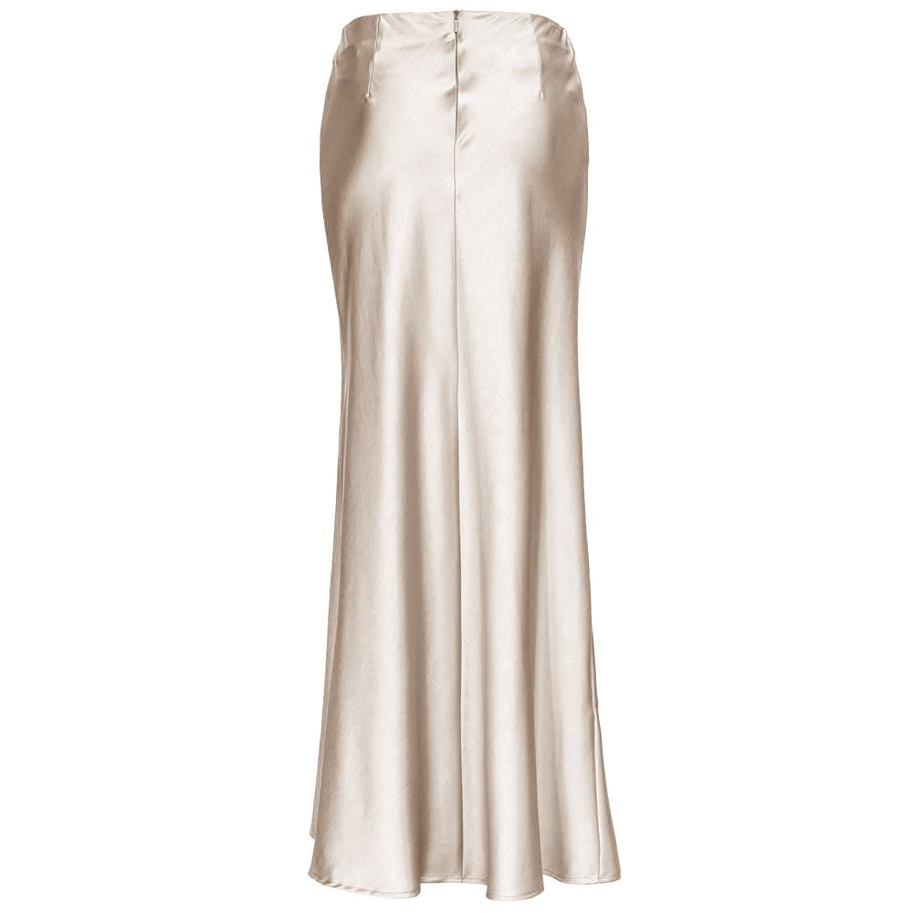 White Polyester Skirt