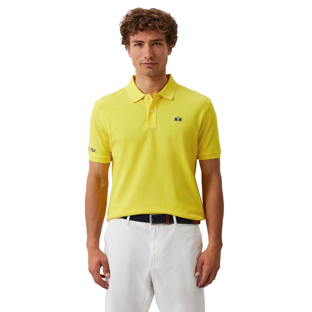 Yellow Cotton Polo Shirt