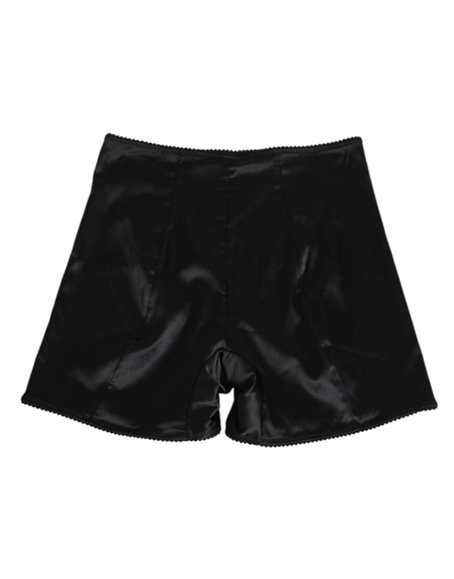 Black Silk Stretch Slip Cycling Women Underwear
