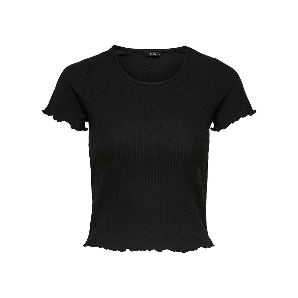 Black Polyester T-Shirt