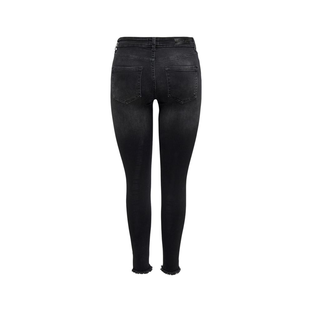 Black Cotton Skinny Jean