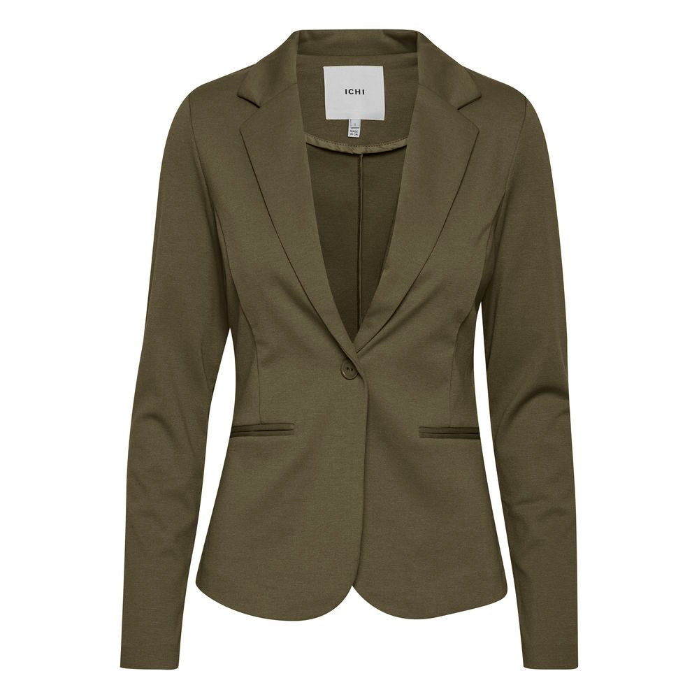 Green Polyester Blazer