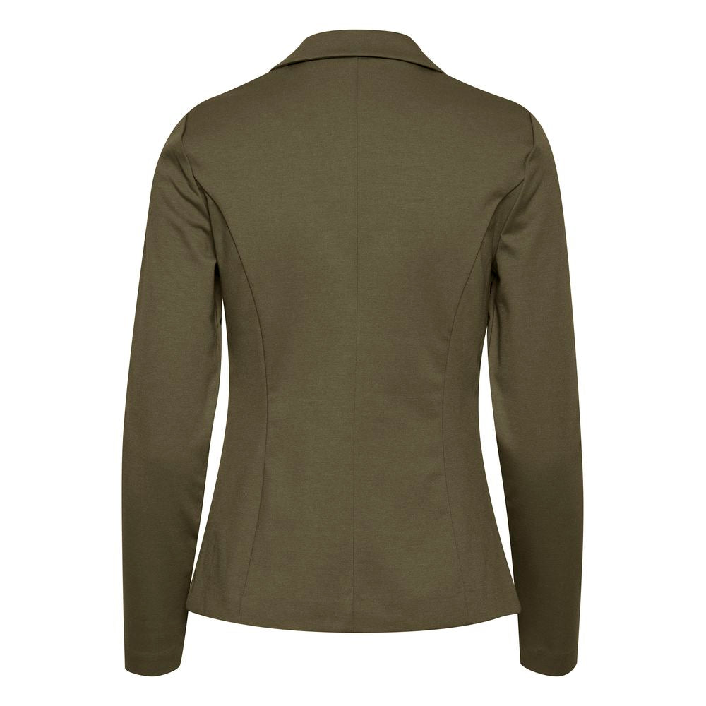 Green Polyester Blazer