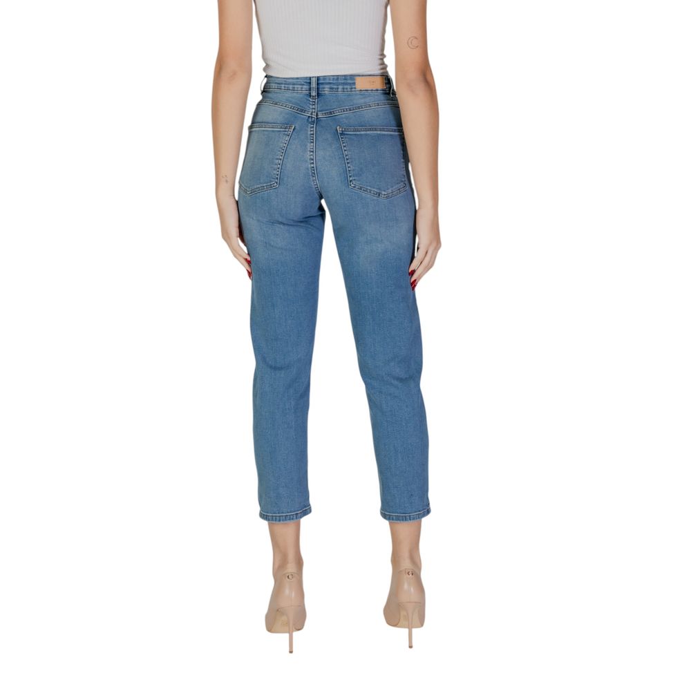 Light Blue Cotton Mom Jeans