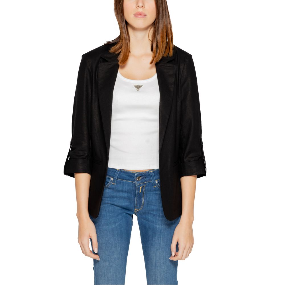 Black Linen Blazer