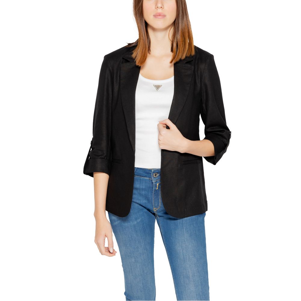 Black Linen Blazer