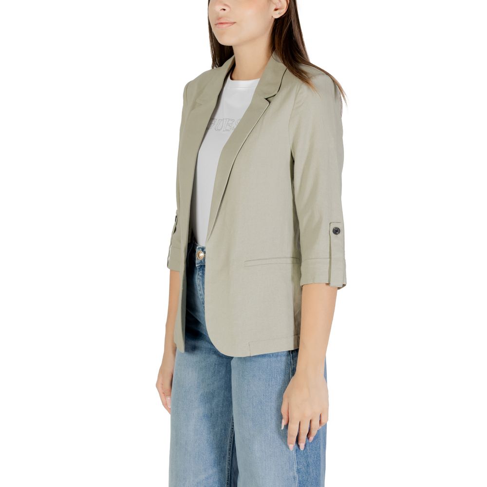 Green Linen Blazer