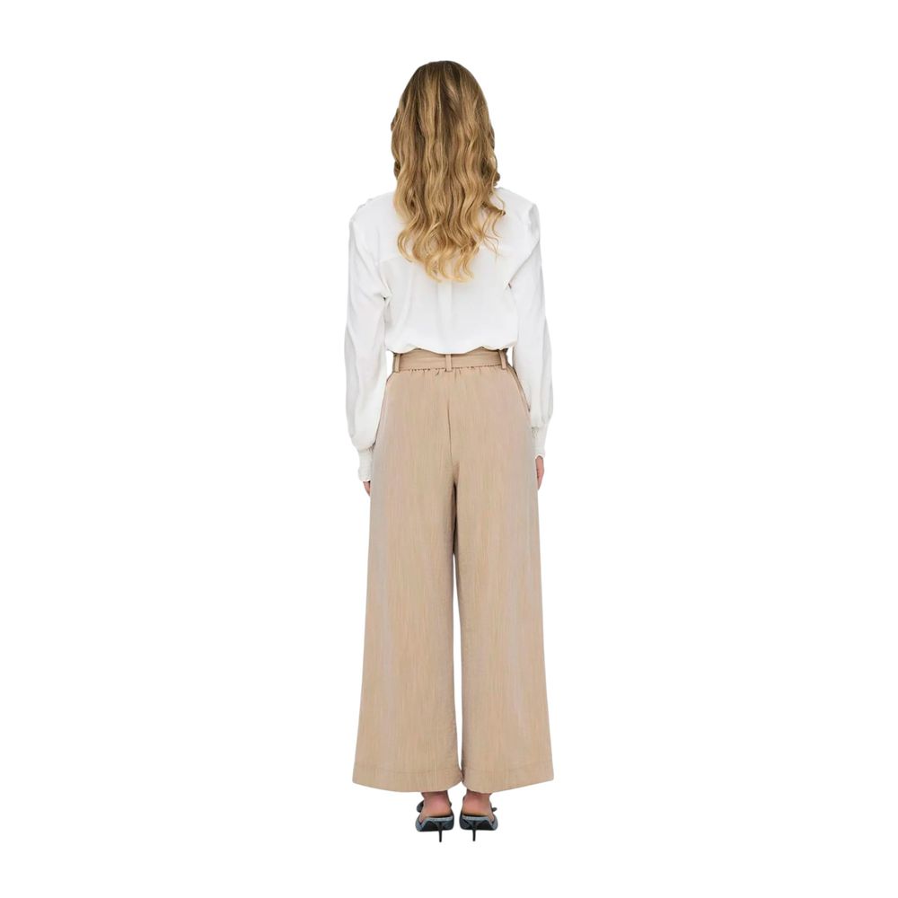 Beige Viscose Pant